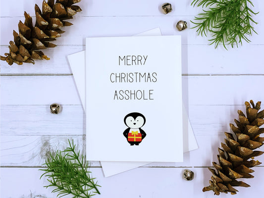 Penguin - Merry Christmas Asshole