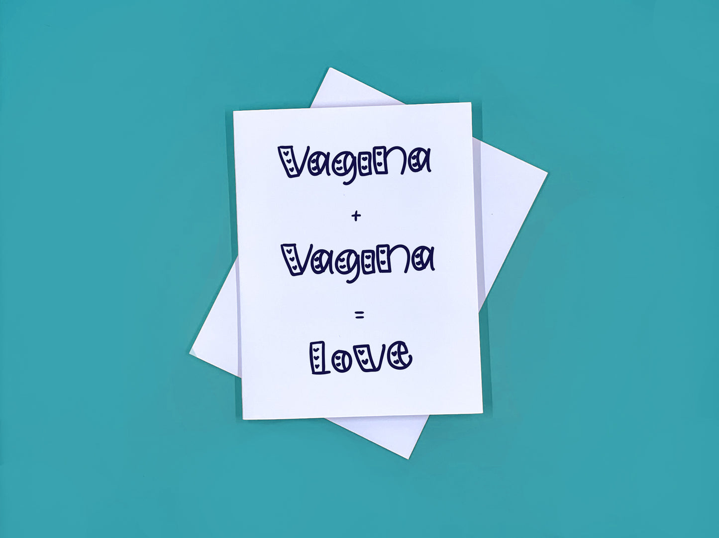 Vagina + Vagina = Love Card