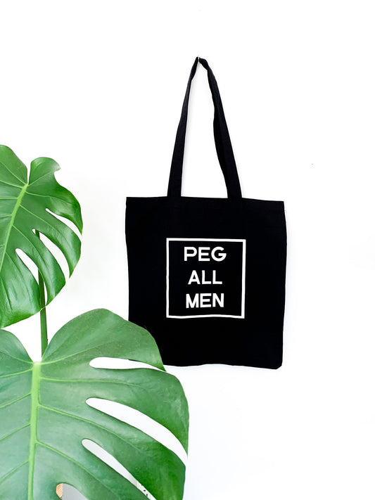 Peg All Men Tote Bag